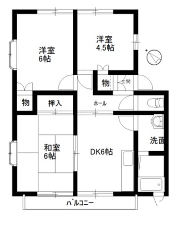 第二エリベール高塚の物件間取画像